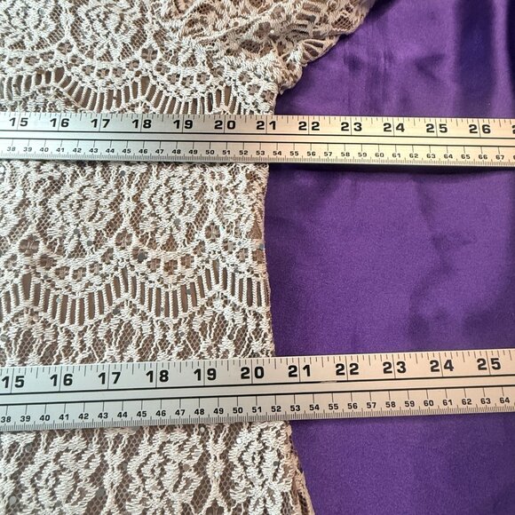 📌Jessica Howard  Beautiful Lace Knee Length 3/4 Sleeve Shift Dress w Blink - Picture 7 of 13